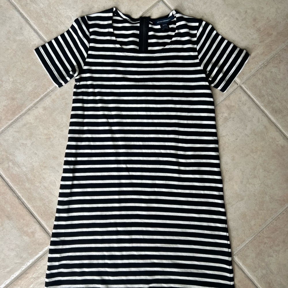 French Connection Monochrome Striped Top
